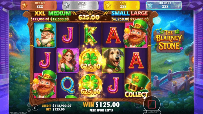 The Blarney Stone - layar Money Collect dengan topi pada gulungan kelima